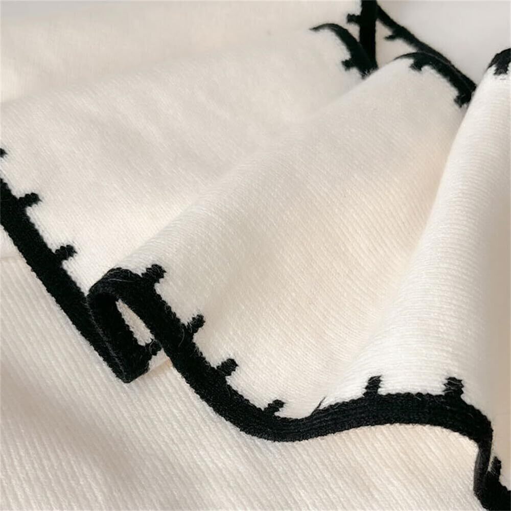 7246 Knitted Shawl Wraps For Women Chic Sweater Cardigan Cashmere Scarf - Picture 2 of 9
